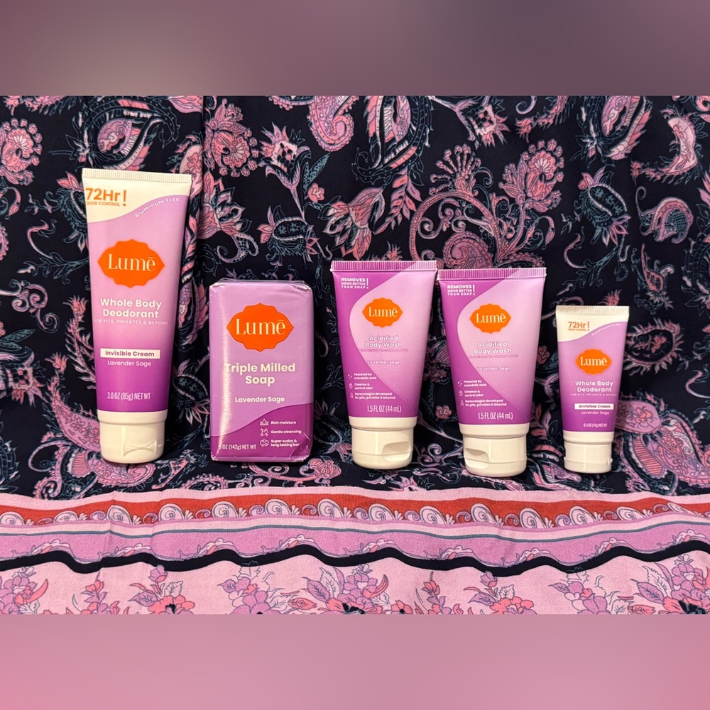 NEW Lume Lavender Sage Bath & Body Set